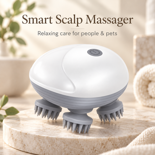 ABLIXIR HaloPulse™ 4-Head Electric Scalp Massager