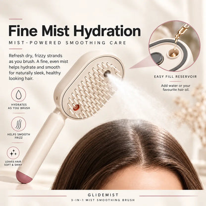 ABLIXIR GlideMist 3-in-1 Mist Smoothing Brush