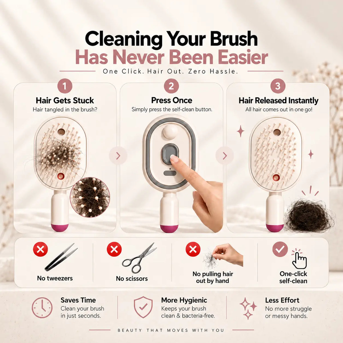 ABLIXIR GlideMist 3-in-1 Mist Smoothing Brush