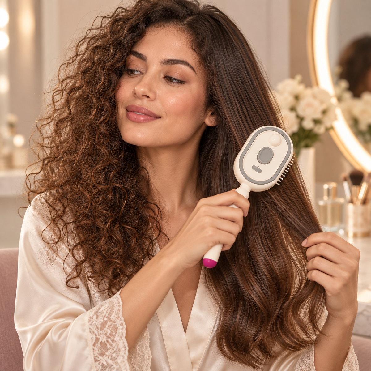 ABLIXIR GlideMist 3-in-1 Mist Smoothing Brush