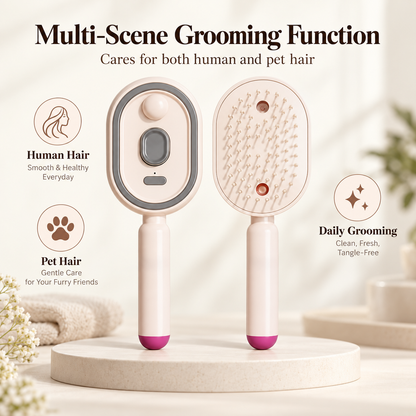 ABLIXIR GlideMist 3-in-1 Mist Smoothing Brush