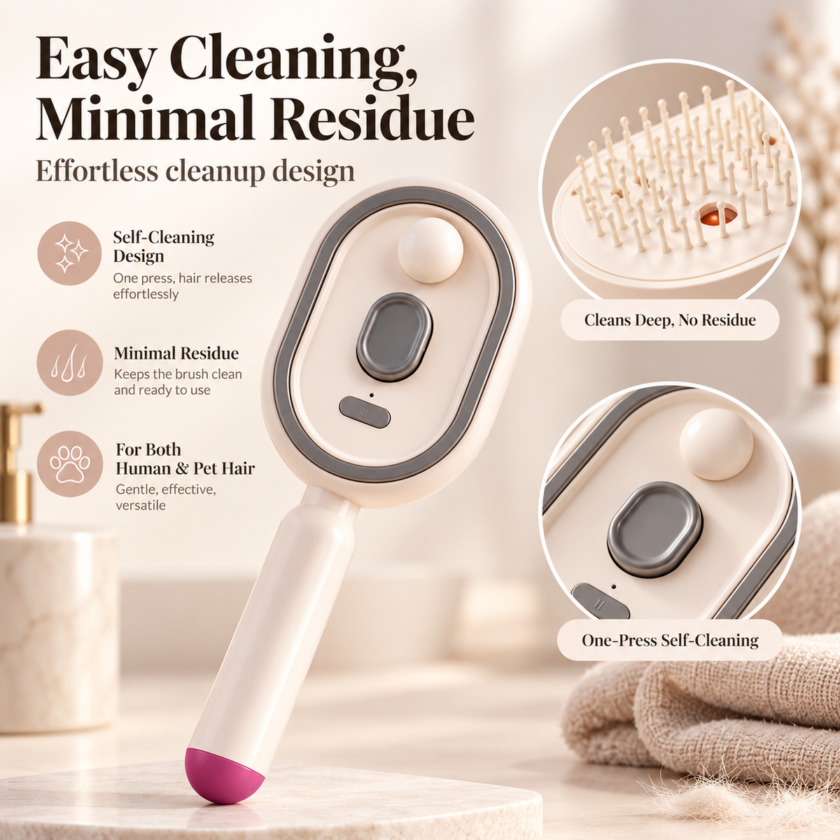 ABLIXIR GlideMist 3-in-1 Mist Smoothing Brush