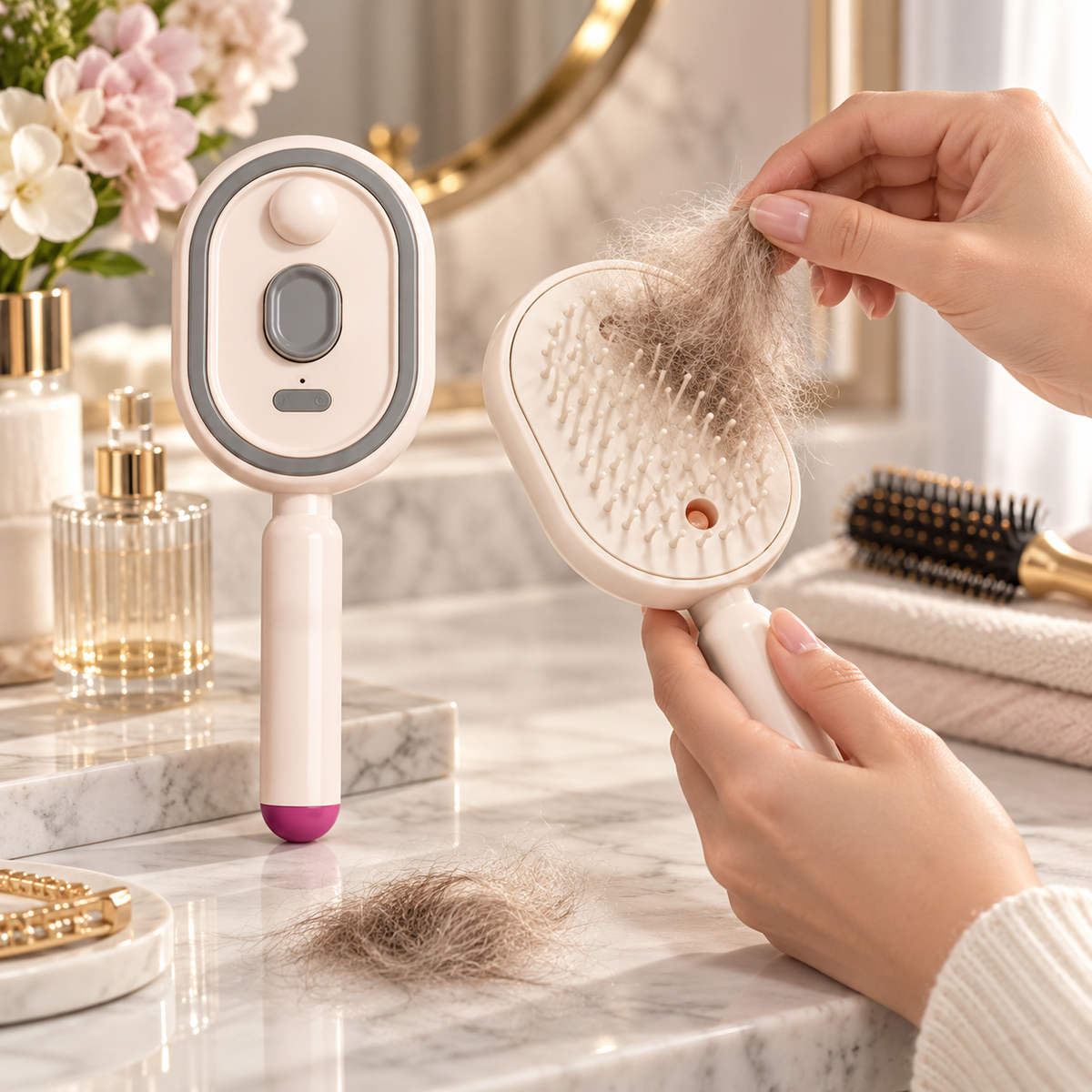 ABLIXIR GlideMist 3-in-1 Mist Smoothing Brush