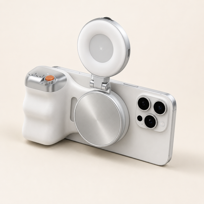 ABLIXIR SnapFrame Magnetic Phone Grip With Camera Light