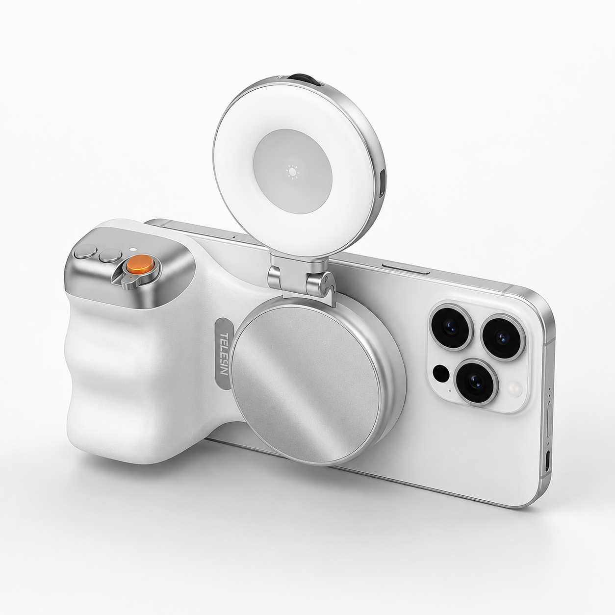 ABLIXIR SnapFrame Magnetic Phone Grip With Camera Light